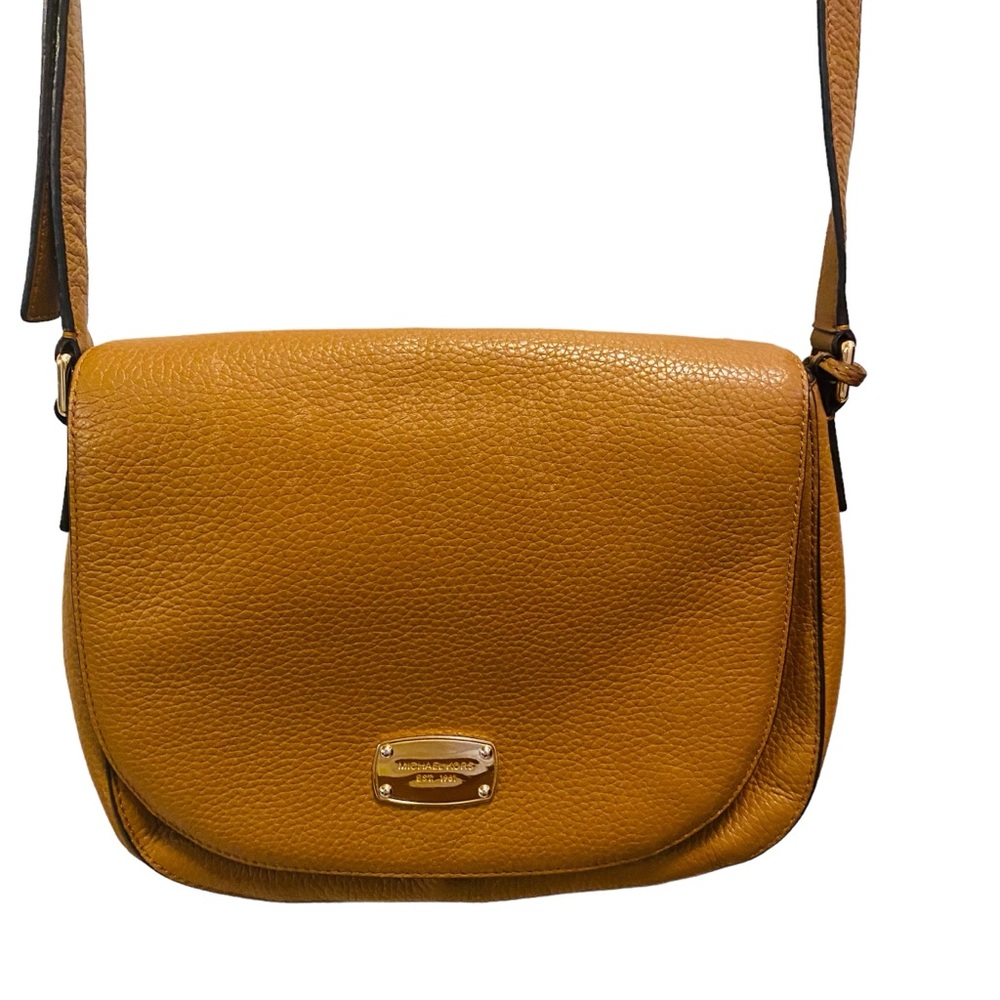 Michael Kors Acorn Pebbled Leather Saddle Bag